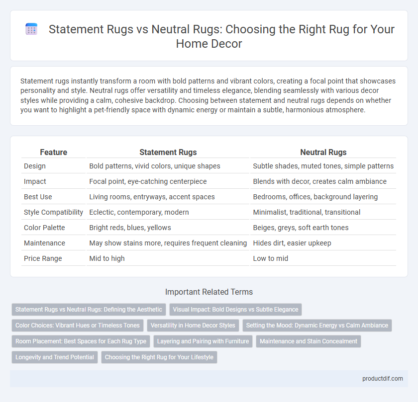 Statement Rugs vs Neutral Rugs: Choosing the Right Rug for Your Home Decor