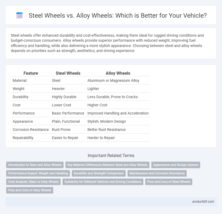 Steel Wheels vs. Alloy Wheels: Which is Better for Your Vehicle?