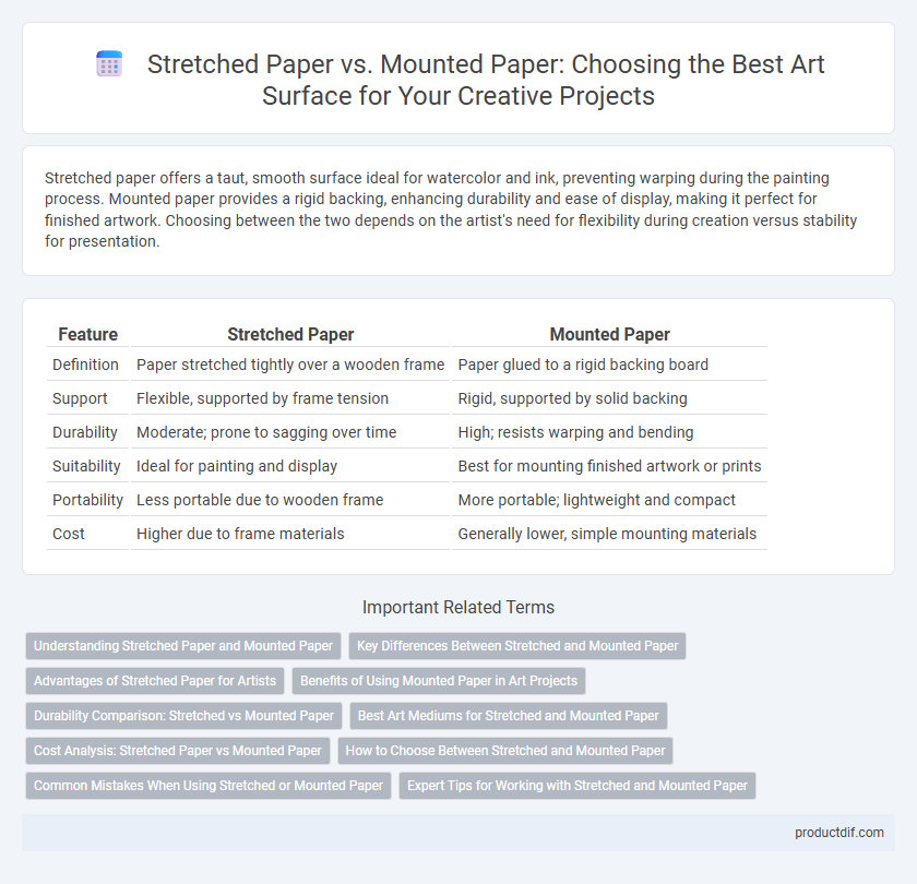Stretched Paper vs. Mounted Paper: Choosing the Best Art Surface for Your Creative Projects