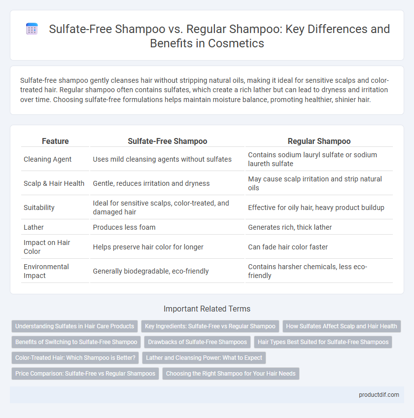 Sulfate-Free Shampoo vs. Regular Shampoo: Key Differences and Benefits in Cosmetics