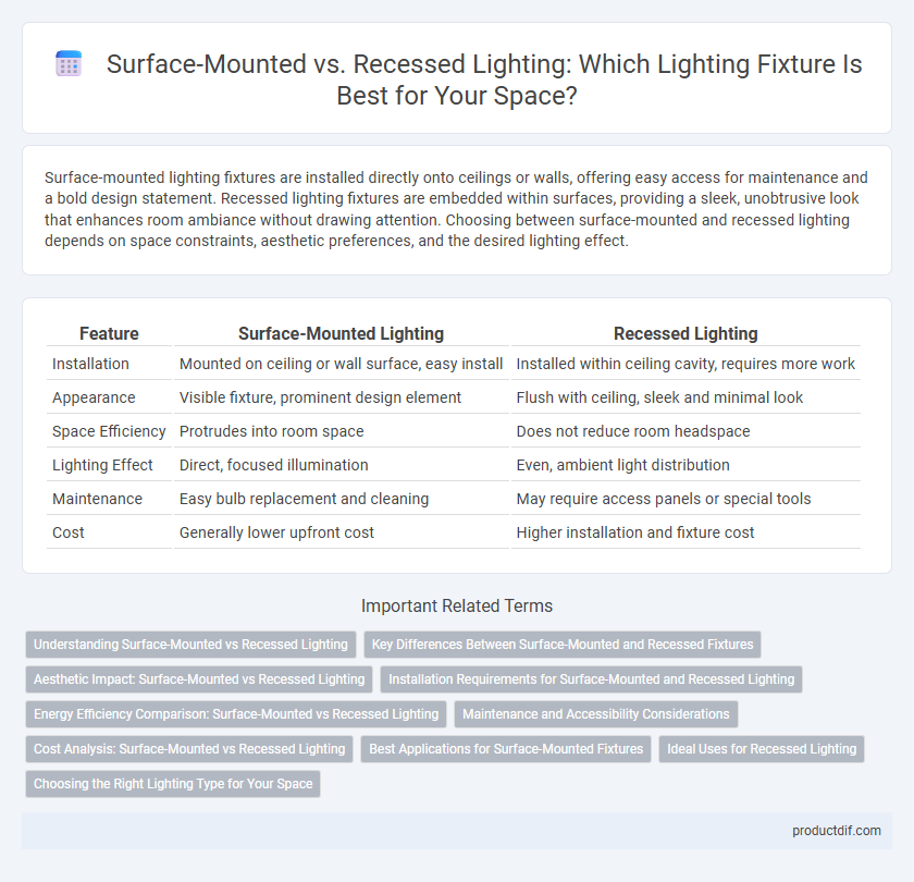 Surface-Mounted vs. Recessed Lighting: Which Lighting Fixture Is Best for Your Space?