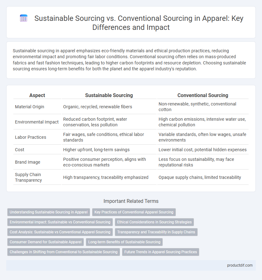 Sustainable Sourcing vs. Conventional Sourcing in Apparel: Key Differences and Impact