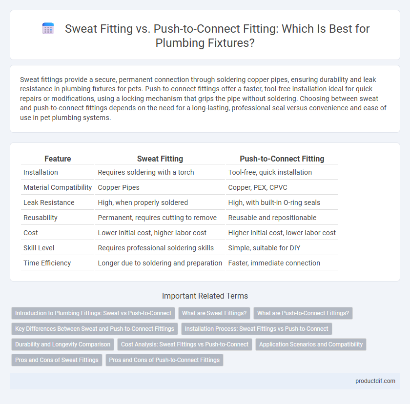 Sweat Fitting vs. Push-to-Connect Fitting: Which Is Best for Plumbing Fixtures?