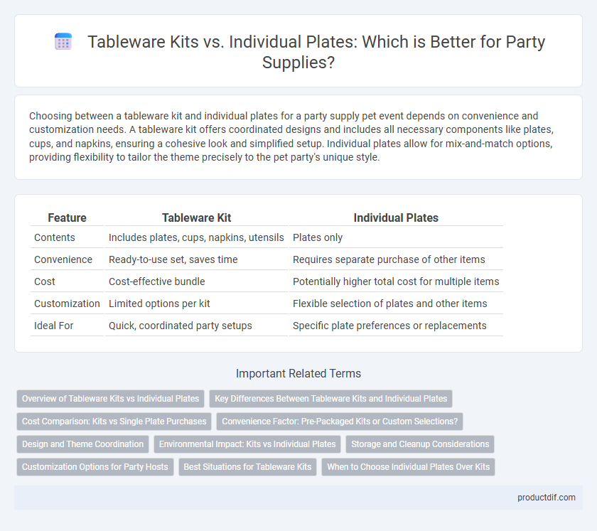 Tableware Kits vs. Individual Plates: Which is Better for Party Supplies?