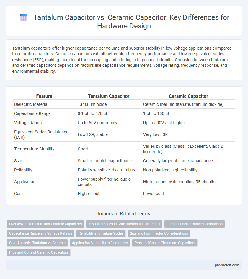 Tantalum Capacitor vs. Ceramic Capacitor: Key Differences for Hardware Design