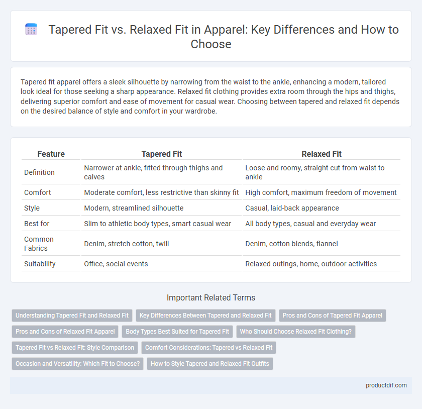 Tapered Fit vs. Relaxed Fit in Apparel: Key Differences and How to Choose