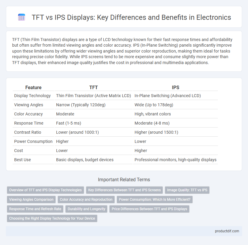 TFT vs IPS Displays: Key Differences and Benefits in Electronics
