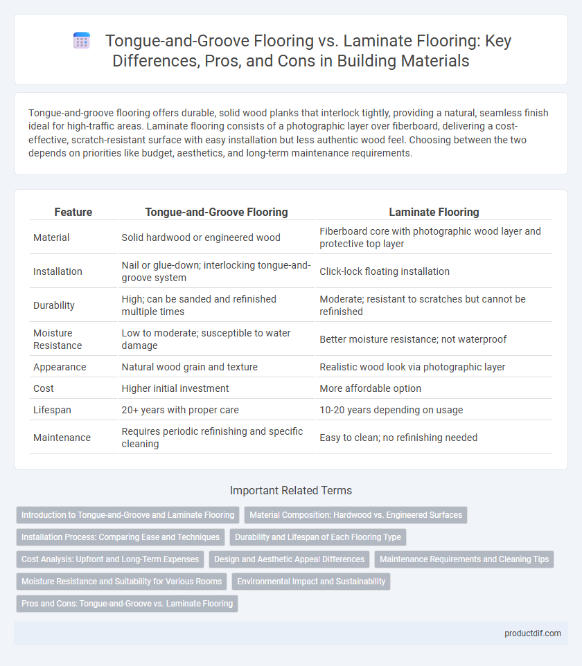 Tongue-and-Groove Flooring vs. Laminate Flooring: Key Differences, Pros, and Cons in Building Materials