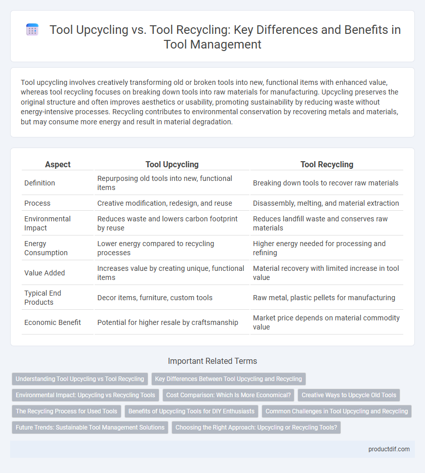 Tool Upcycling vs. Tool Recycling: Key Differences and Benefits in Tool Management