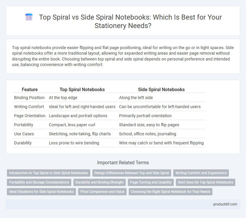 Top Spiral vs Side Spiral Notebooks: Which Is Best for Your Stationery Needs?