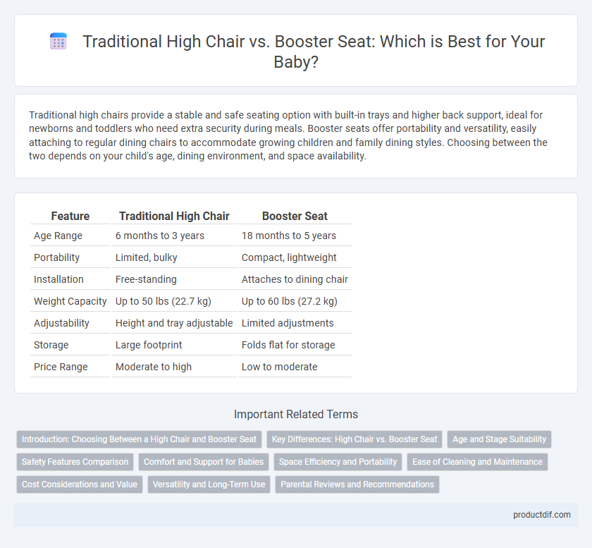 Traditional High Chair vs. Booster Seat: Which is Best for Your Baby?