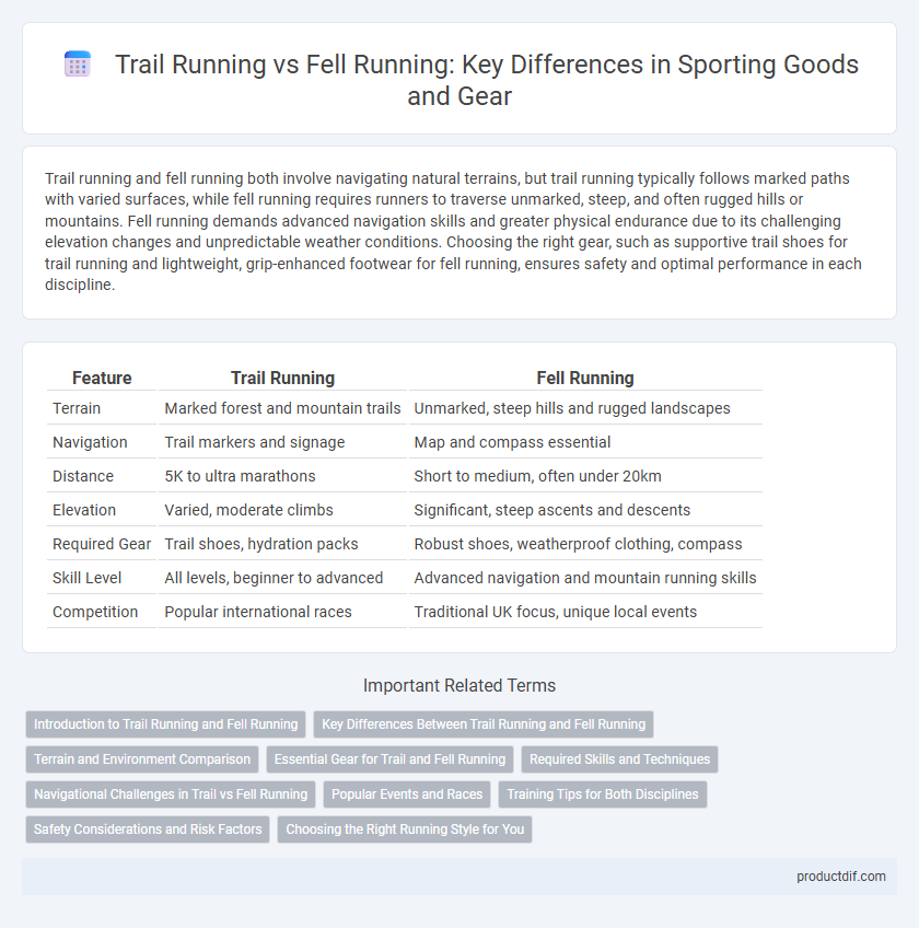 Trail Running vs Fell Running: Key Differences in Sporting Goods and Gear