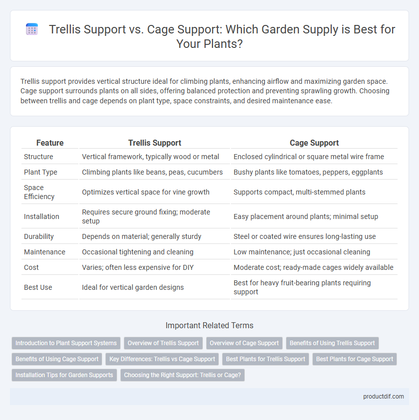 Trellis Support vs. Cage Support: Which Garden Supply is Best for Your Plants?