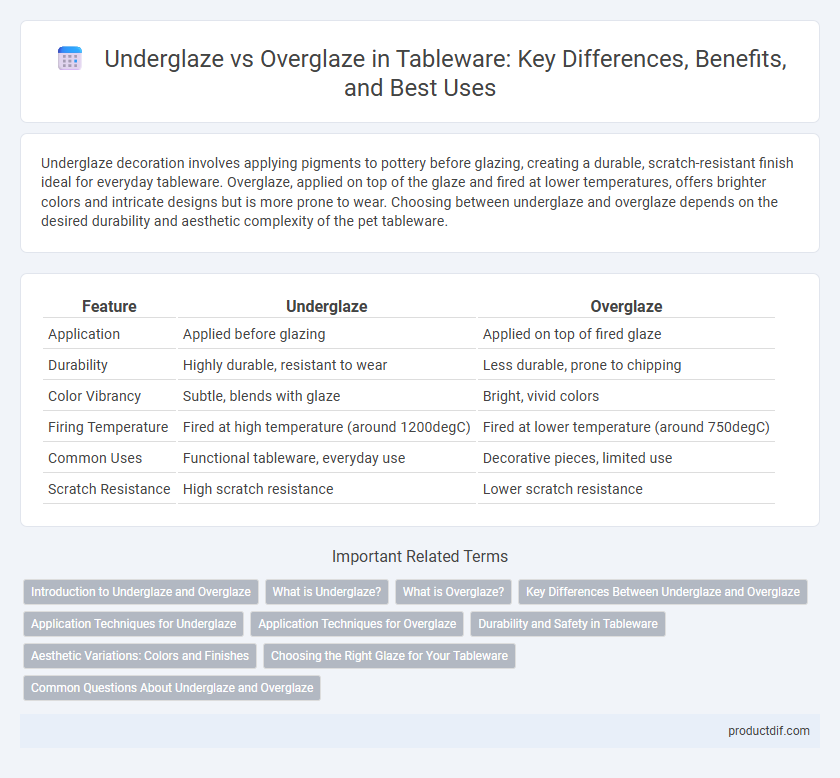 Underglaze vs Overglaze in Tableware: Key Differences, Benefits, and Best Uses