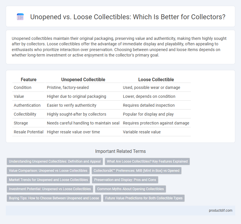 Unopened vs. Loose Collectibles: Which Is Better for Collectors?