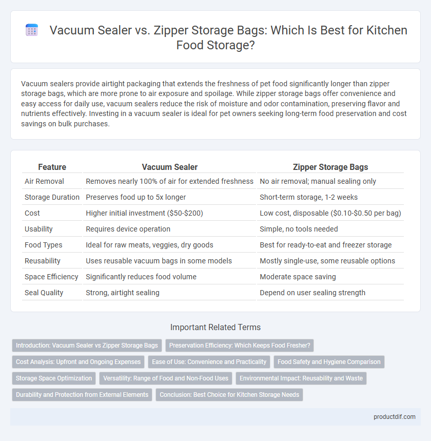 Vacuum Sealer vs. Zipper Storage Bags: Which Is Best for Kitchen Food Storage?
