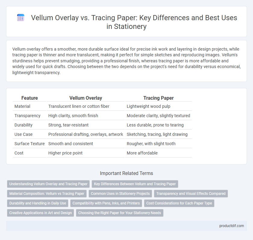 Vellum Overlay vs. Tracing Paper: Key Differences and Best Uses in Stationery