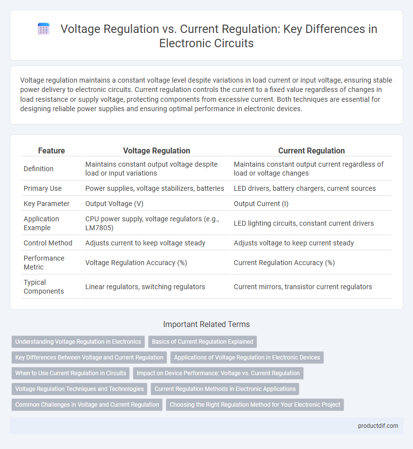 Voltage Regulation vs. Current Regulation: Key Differences in Electronic Circuits