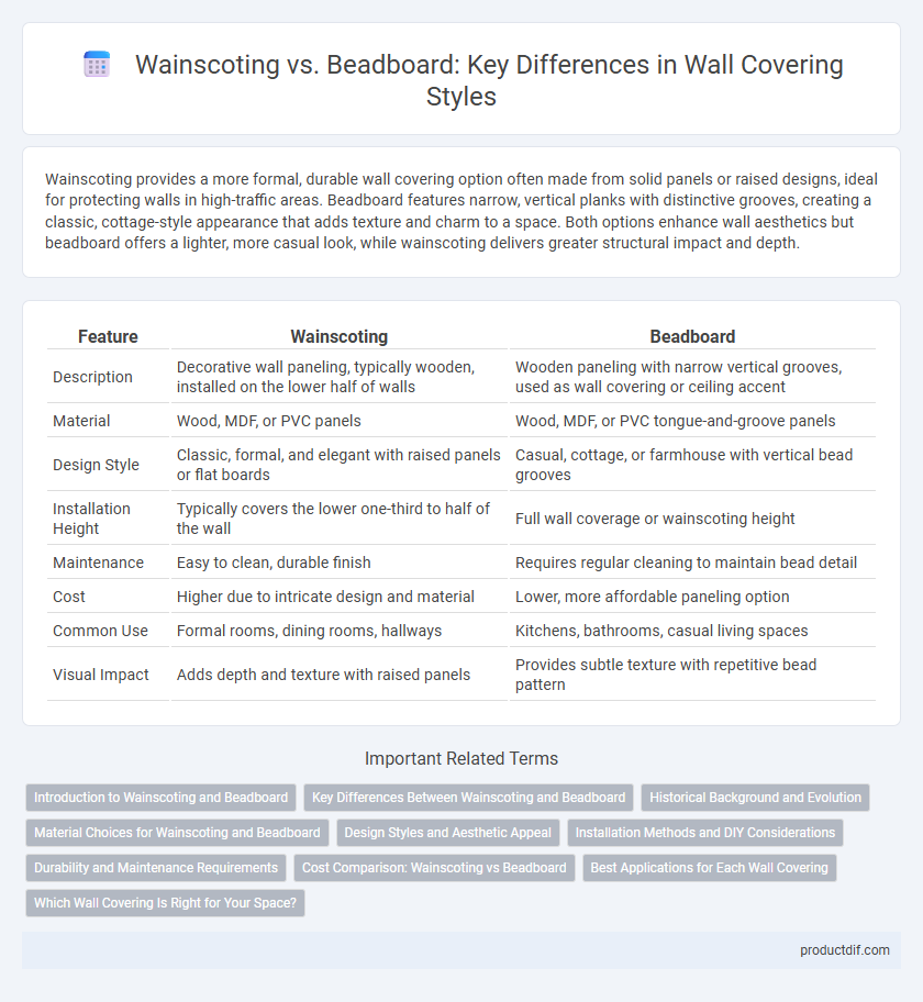 Wainscoting vs. Beadboard: Key Differences in Wall Covering Styles
