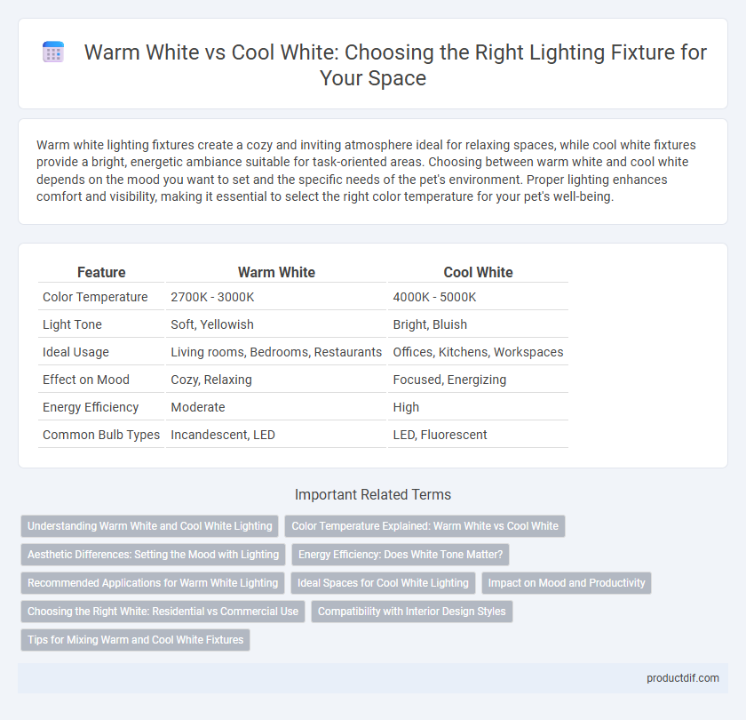 Warm White vs Cool White: Choosing the Right Lighting Fixture for Your Space