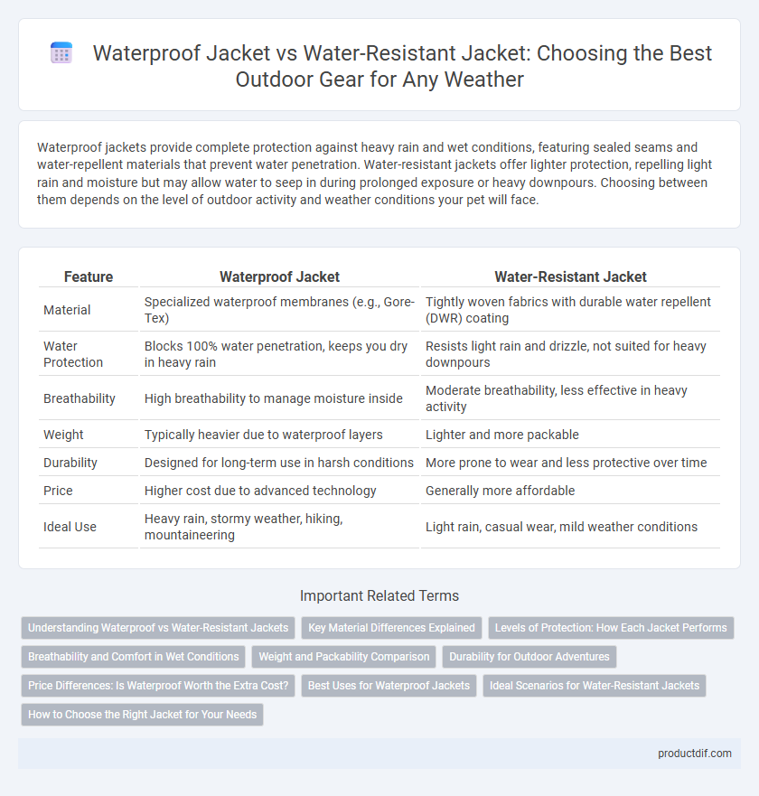 Waterproof Jacket vs Water-Resistant Jacket: Choosing the Best Outdoor Gear for Any Weather