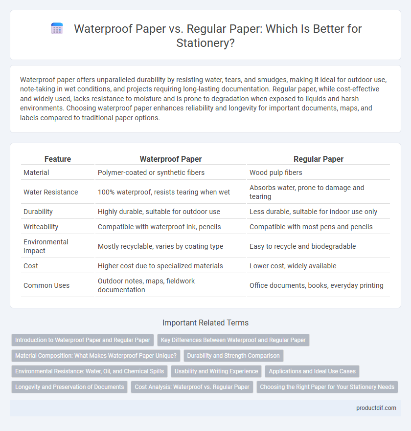 Waterproof Paper vs. Regular Paper: Which Is Better for Stationery?