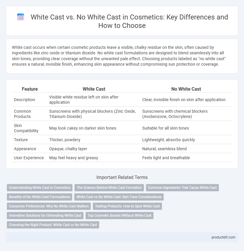 White Cast vs. No White Cast in Cosmetics: Key Differences and How to Choose