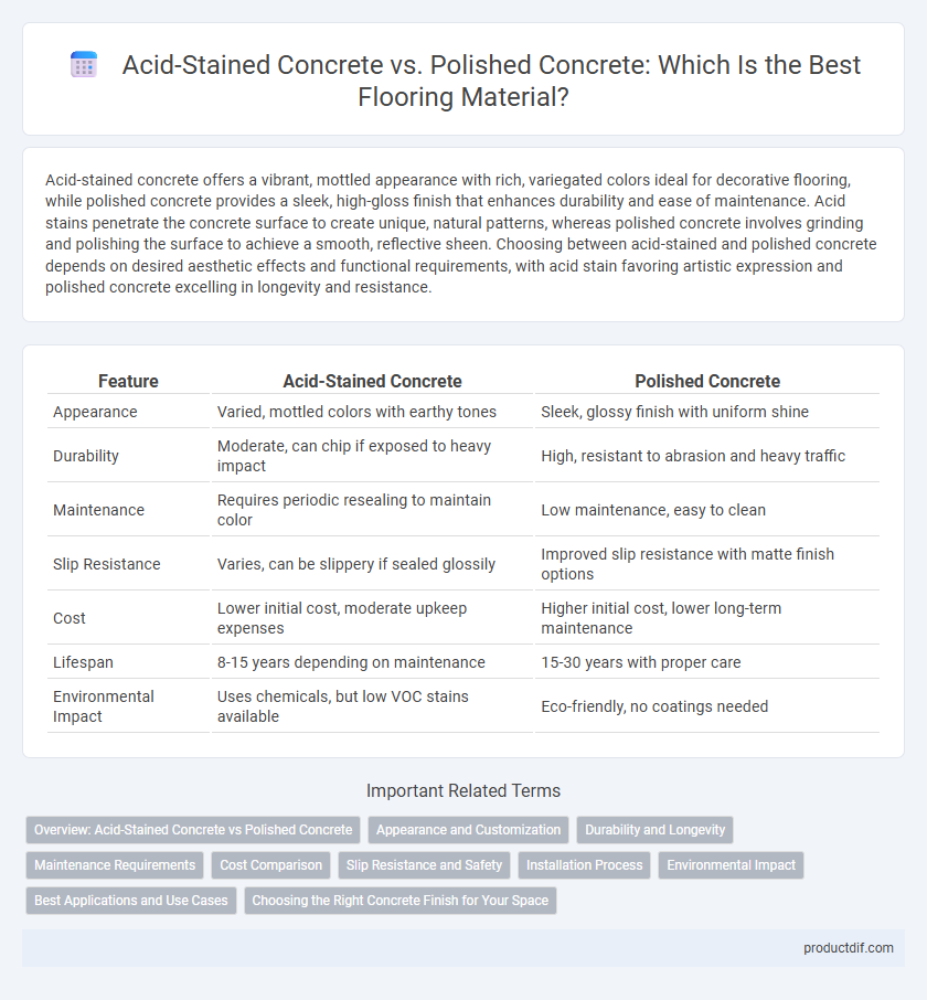 Acid-Stained Concrete vs. Polished Concrete: Which Is the Best Flooring Material?