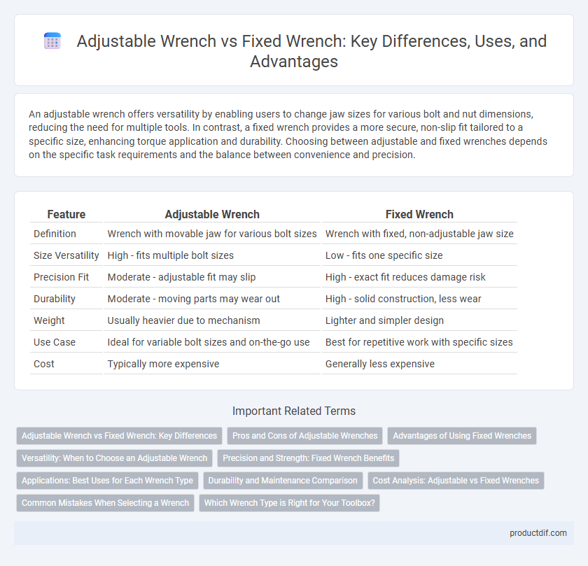 Adjustable Wrench vs Fixed Wrench: Key Differences, Uses, and Advantages