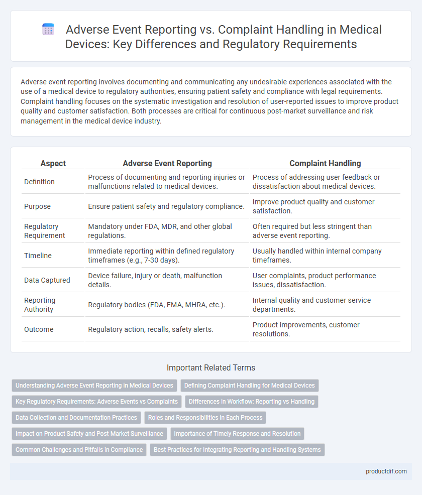 Adverse Event Reporting vs. Complaint Handling in Medical Devices: Key Differences and Regulatory Requirements