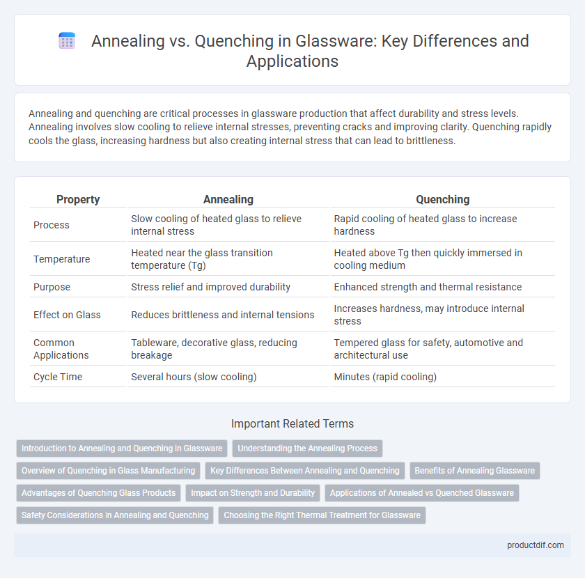 Annealing vs. Quenching in Glassware: Key Differences and Applications