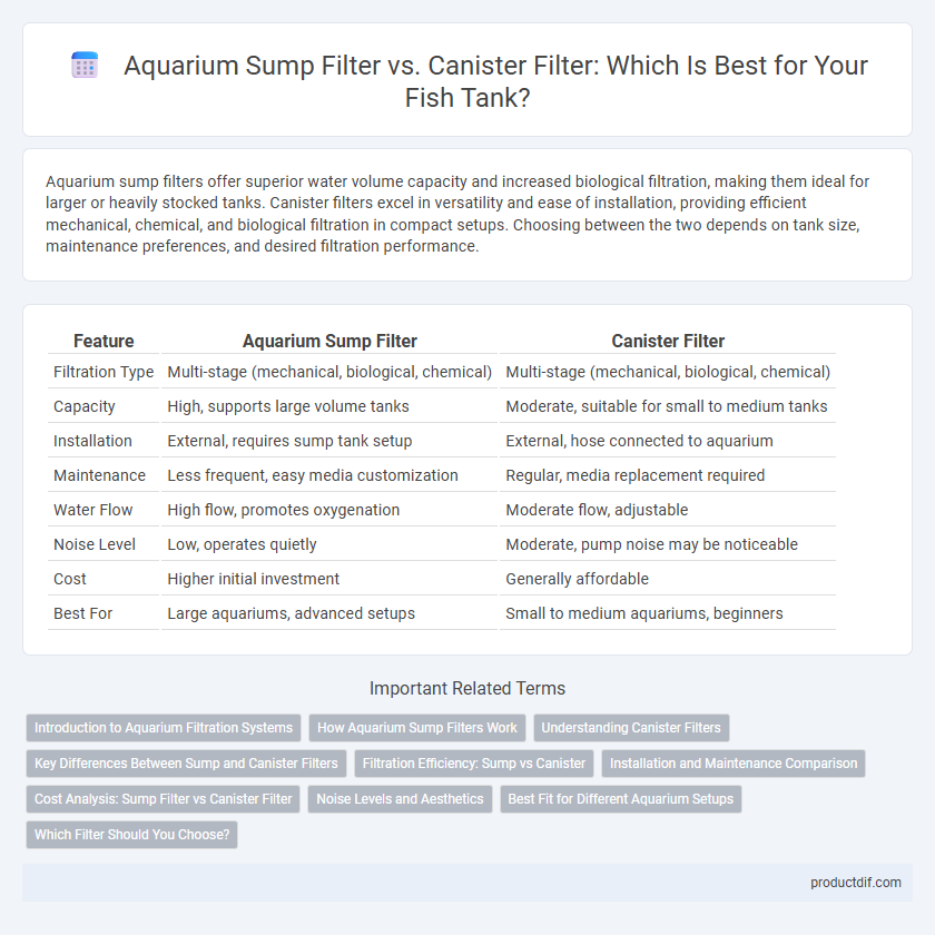 Aquarium Sump Filter vs. Canister Filter: Which Is Best for Your Fish Tank?