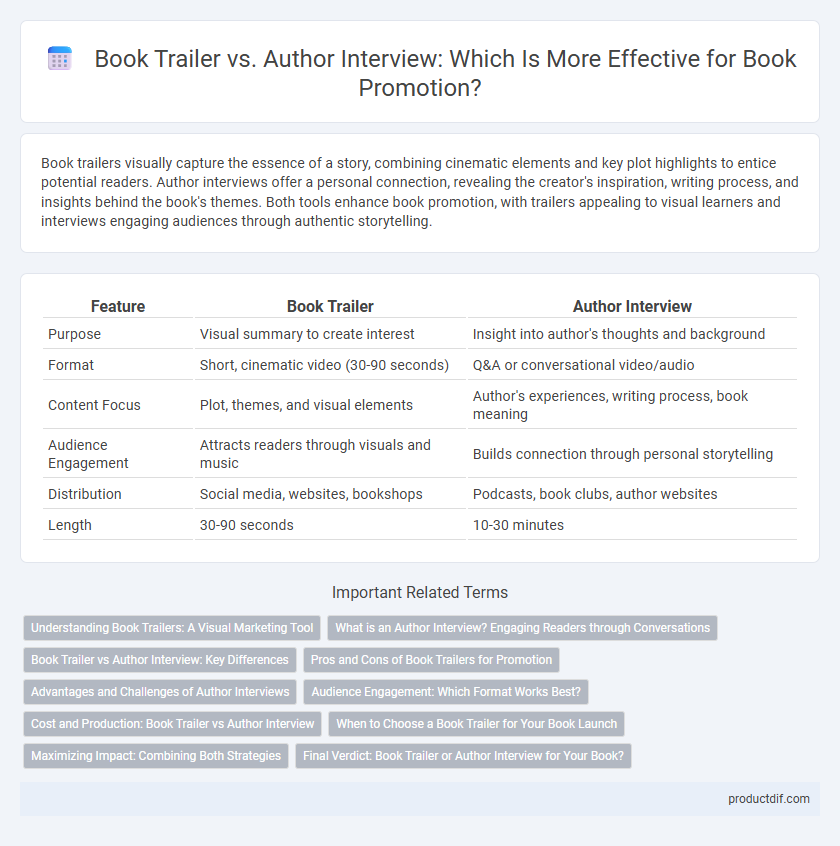 Book Trailer vs. Author Interview: Which Is More Effective for Book Promotion?