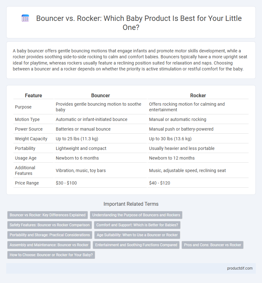 Bouncer vs. Rocker: Which Baby Product Is Best for Your Little One?