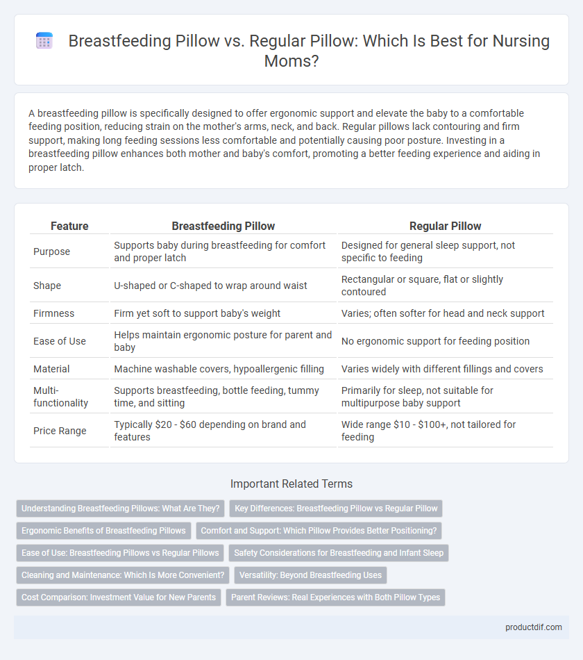 Breastfeeding Pillow vs. Regular Pillow: Which Is Best for Nursing Moms?