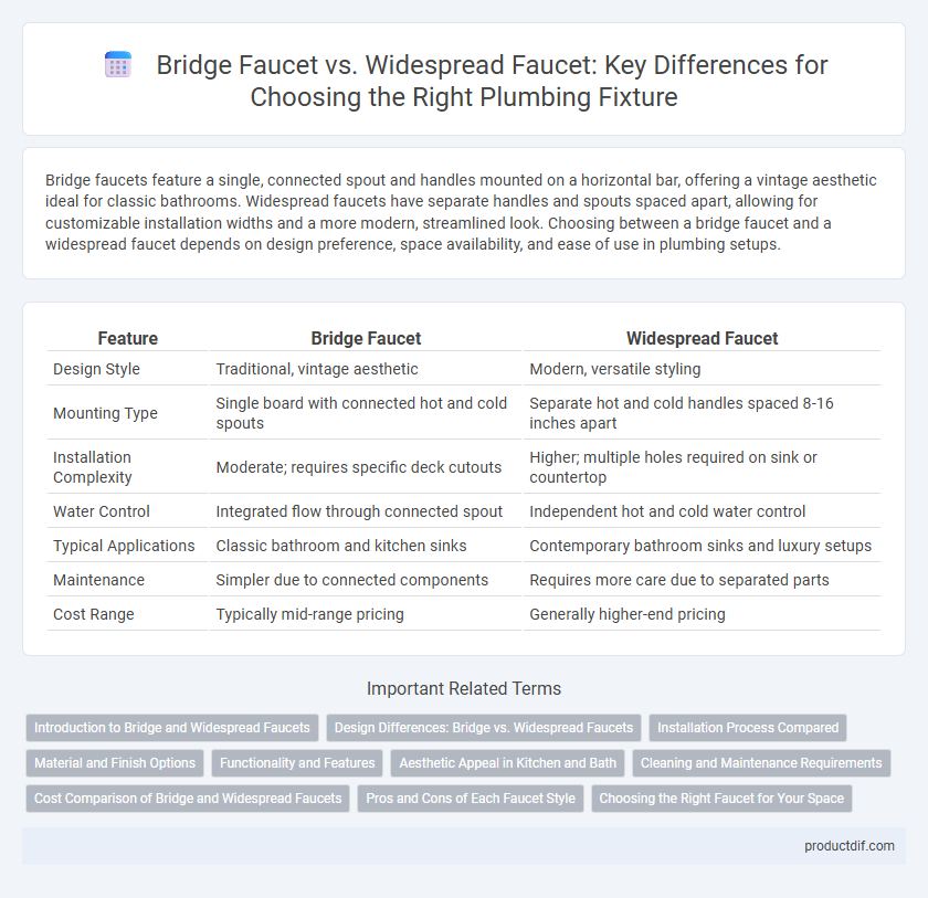 Bridge Faucet vs. Widespread Faucet: Key Differences for Choosing the Right Plumbing Fixture