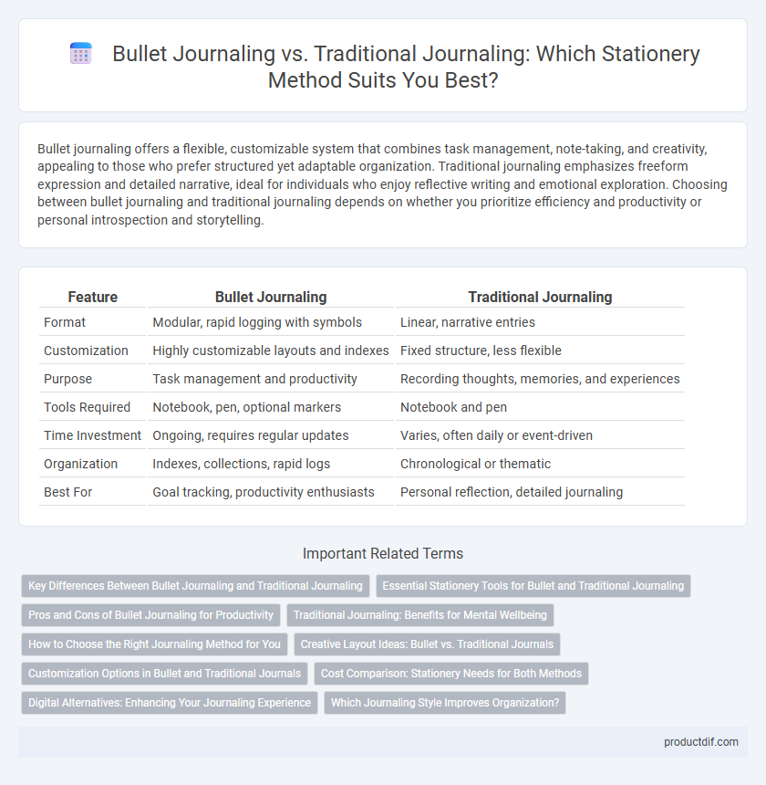 Bullet Journaling vs. Traditional Journaling: Which Stationery Method Suits You Best?