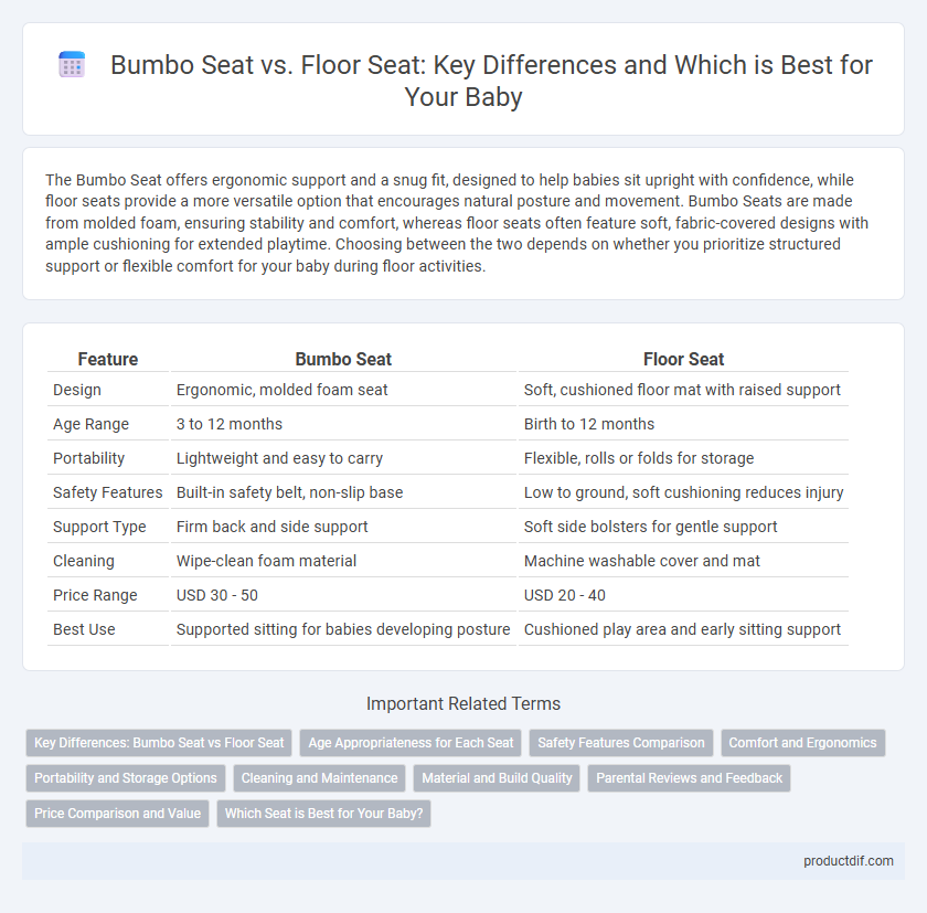 Bumbo Seat vs. Floor Seat: Key Differences and Which is Best for Your Baby