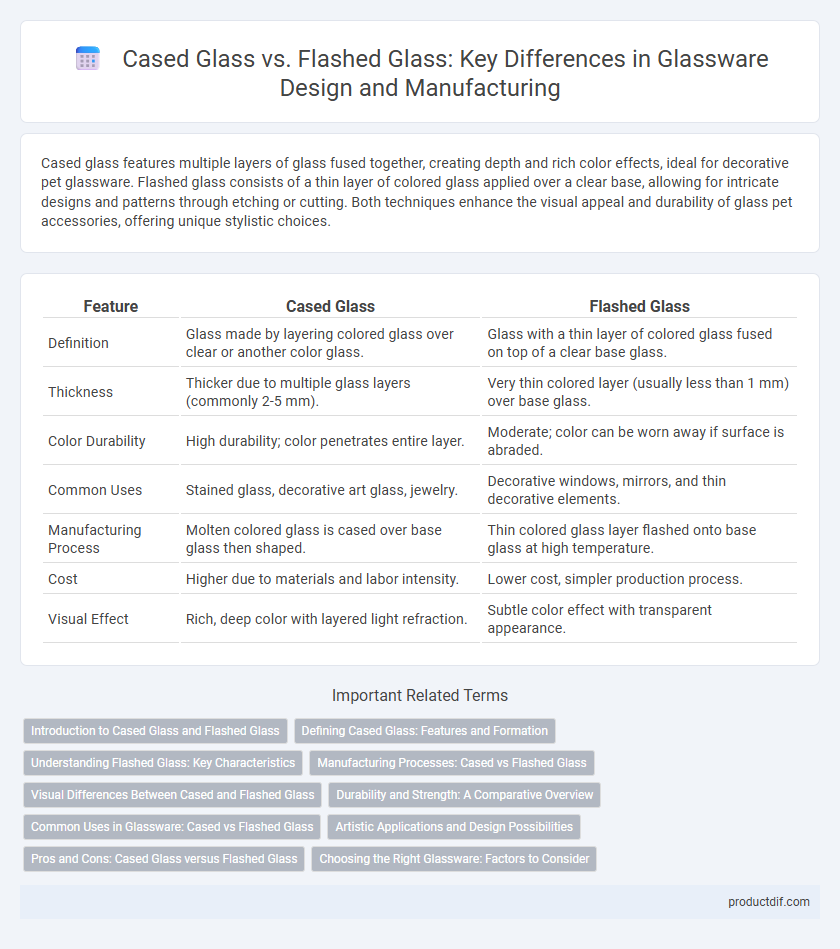 Cased Glass vs. Flashed Glass: Key Differences in Glassware Design and Manufacturing