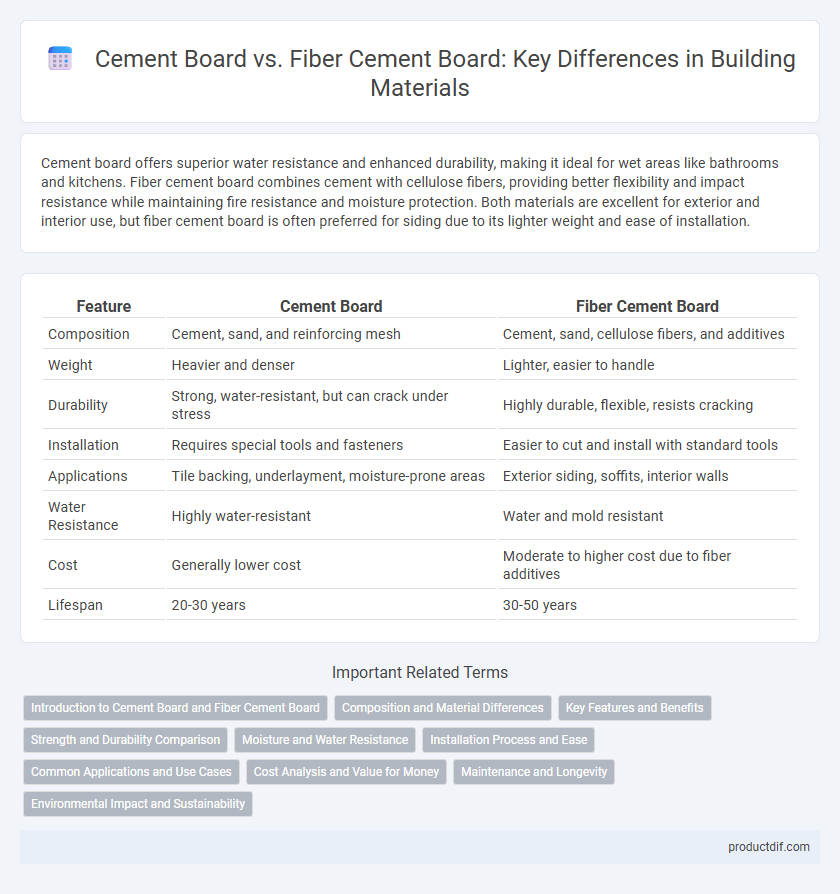 Cement Board vs. Fiber Cement Board: Key Differences in Building Materials