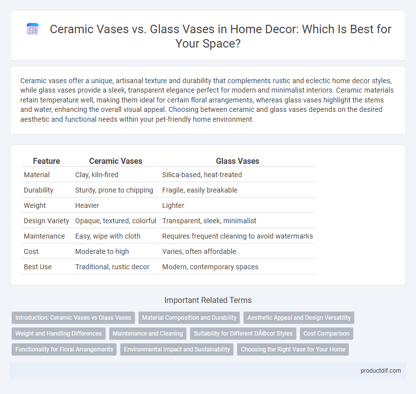 Ceramic Vases vs. Glass Vases in Home Decor: Which Is Best for Your Space?
