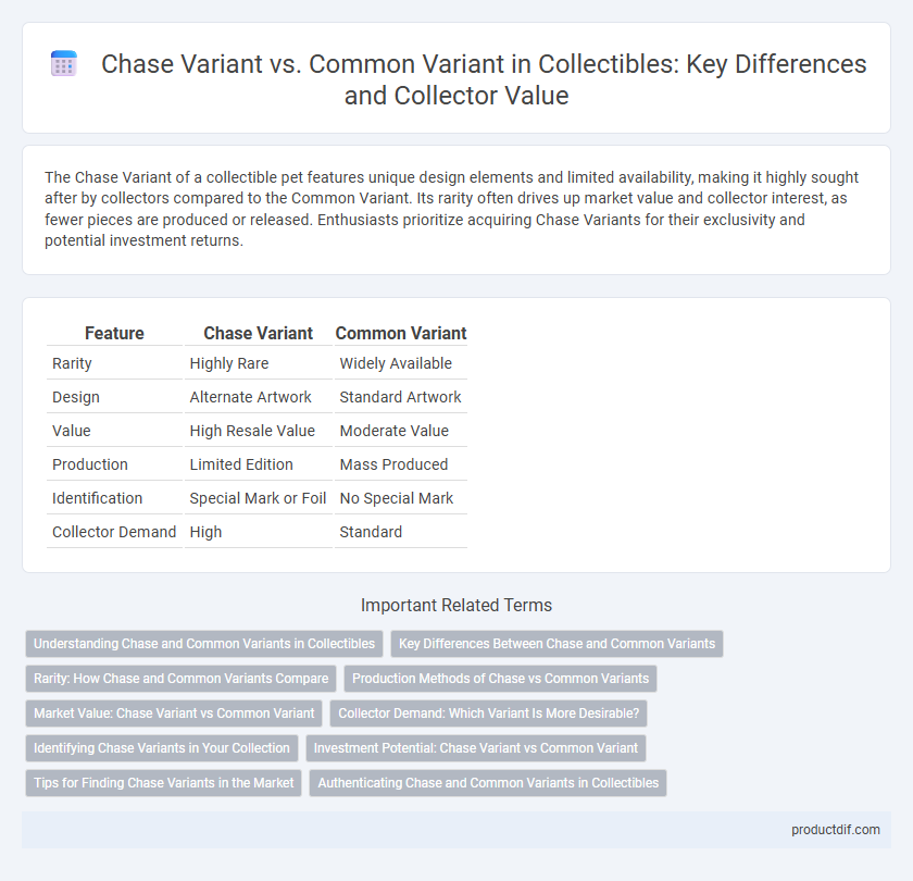 Chase Variant vs. Common Variant in Collectibles: Key Differences and Collector Value