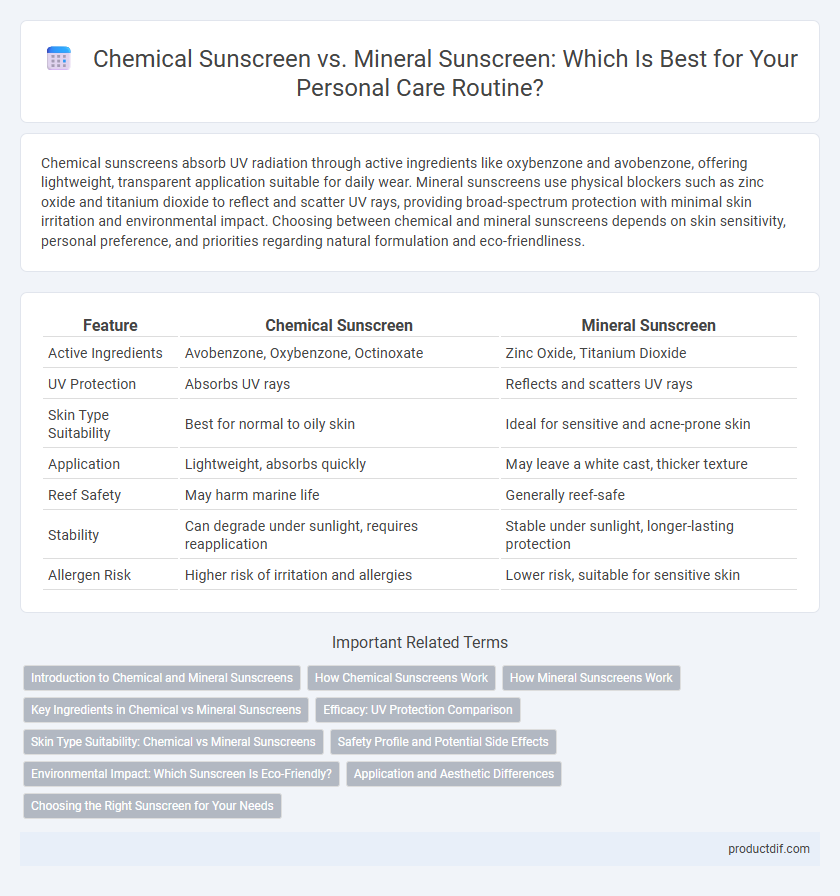 Chemical Sunscreen vs. Mineral Sunscreen: Which Is Best for Your Personal Care Routine?