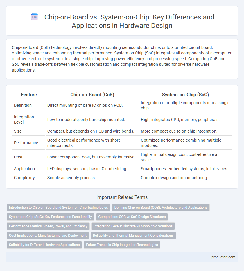 Chip-on-Board vs. System-on-Chip: Key Differences and Applications in Hardware Design