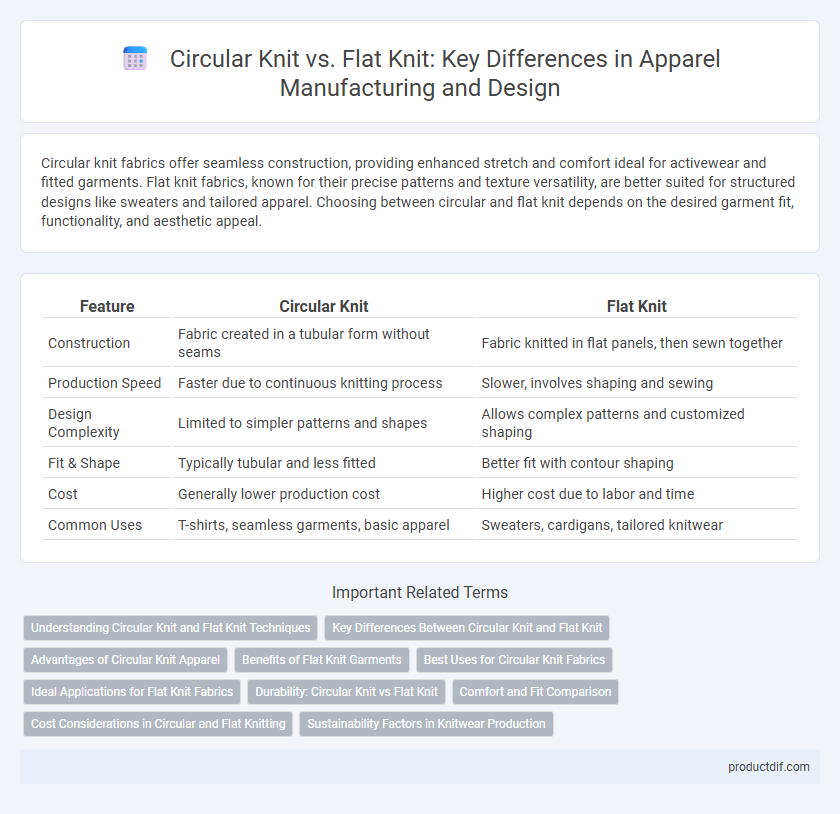 Circular Knit vs. Flat Knit: Key Differences in Apparel Manufacturing and Design