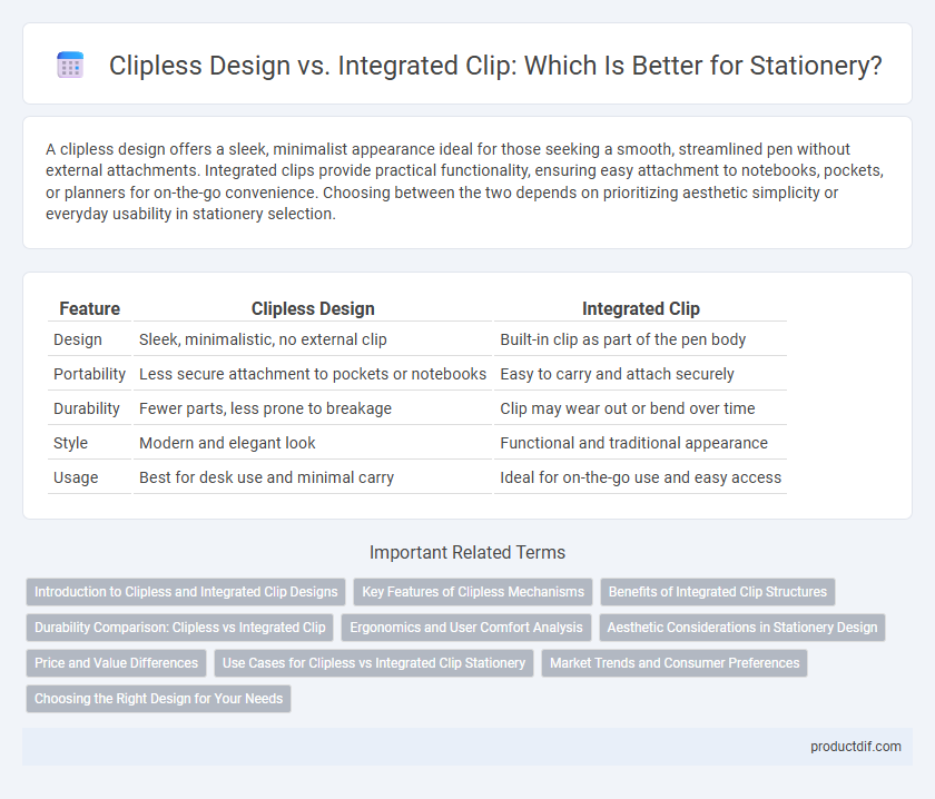 Clipless Design vs. Integrated Clip: Which Is Better for Stationery?