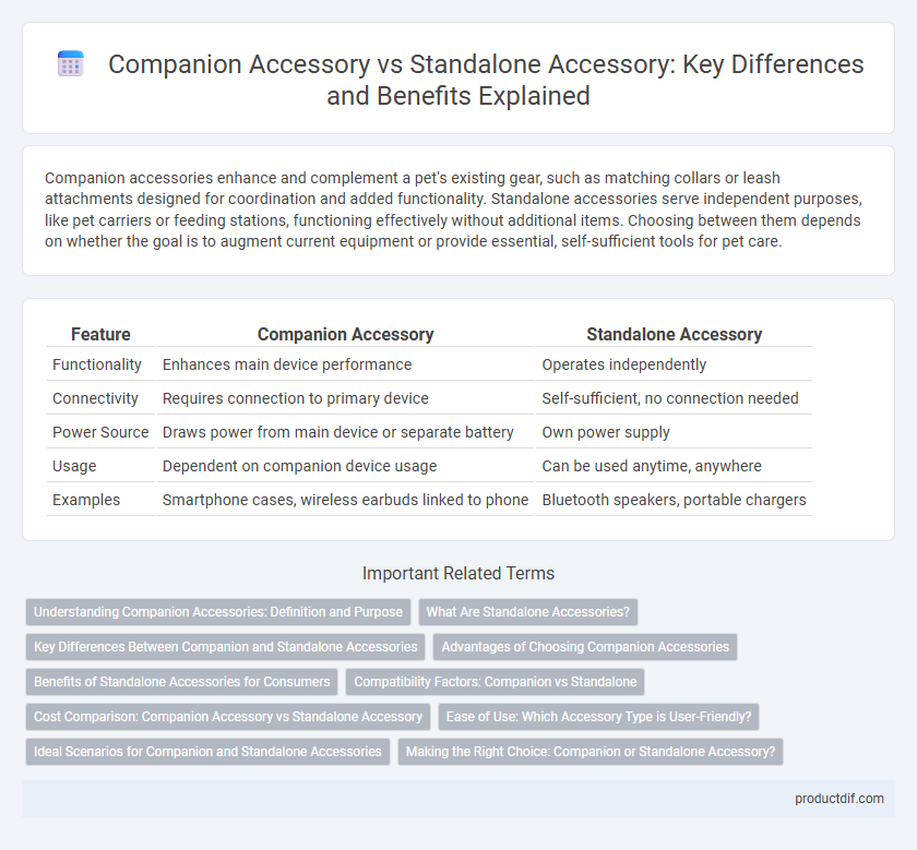 Companion Accessory vs Standalone Accessory: Key Differences and Benefits Explained