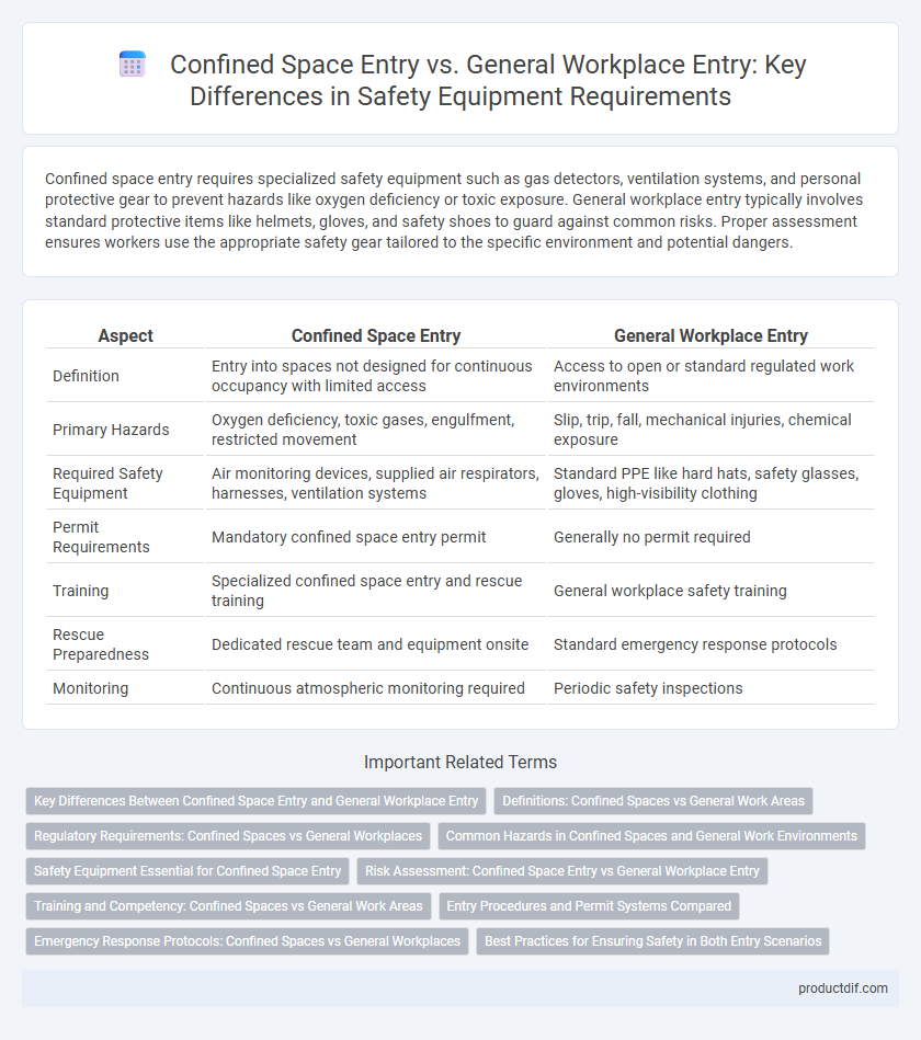 Confined Space Entry vs. General Workplace Entry: Key Differences in Safety Equipment Requirements