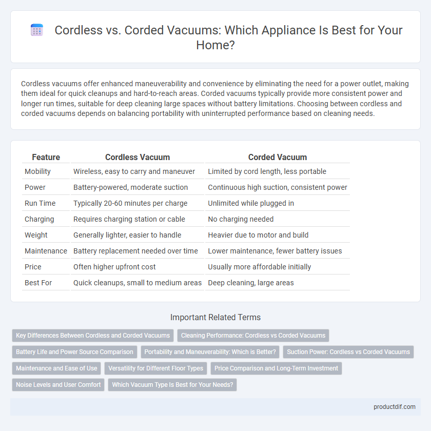 Cordless vs. Corded Vacuums: Which Appliance Is Best for Your Home?