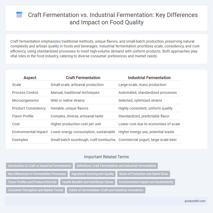 Craft Fermentation vs. Industrial Fermentation: Key Differences and Impact on Food Quality